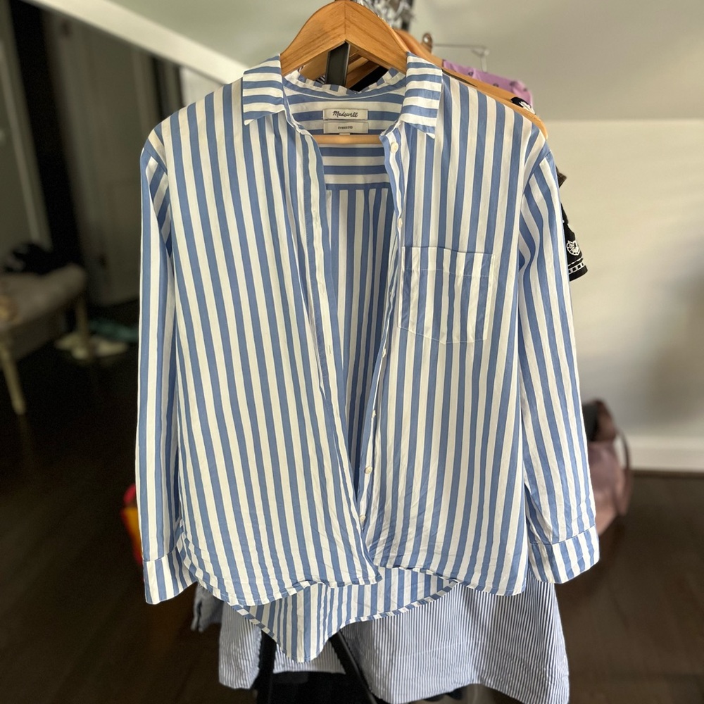 MADEWELL oversized button up shirt